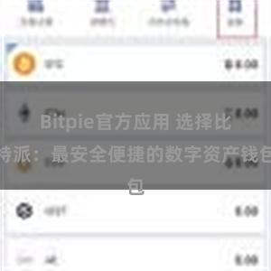 Bitpie官方应用 选择比特派：最安全便捷的数字资产钱包