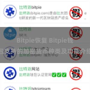 Bitpie恢复 Bitpie钱包支持的加密货币种类及功能介绍