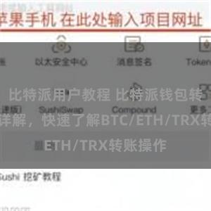 比特派用户教程 比特派钱包转账教程详解，快速了解BTC/ETH/TRX转账操作