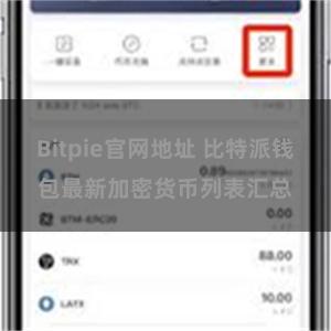 Bitpie官网地址 比特派钱包最新加密货币列表汇总