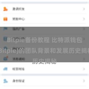 Bitpie备份教程 比特派钱包(Bitpie)的团队背景和发展历史揭秘
