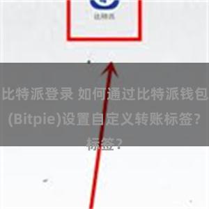 比特派登录 如何通过比特派钱包(Bitpie)设置自定义转账标签？