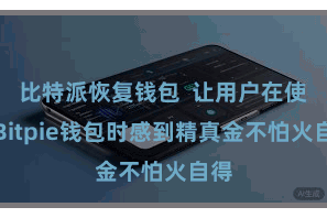 比特派恢复钱包  让用户在使用Bitpie钱包时感到精真金不怕火自得
